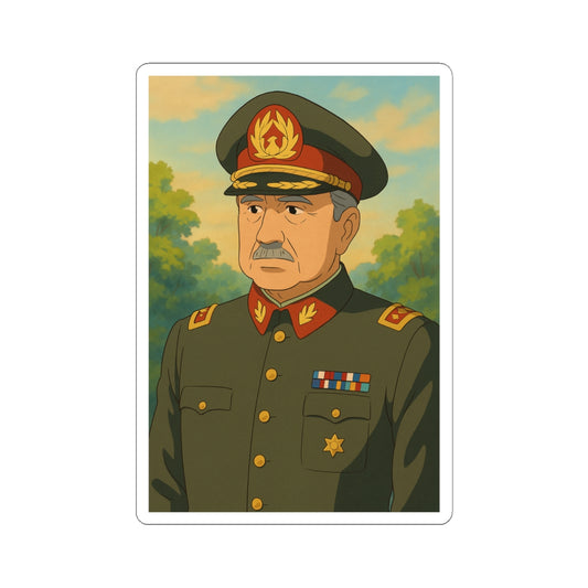 Sticker Augusto Pinochet – Estilo Estudio Ghibli
