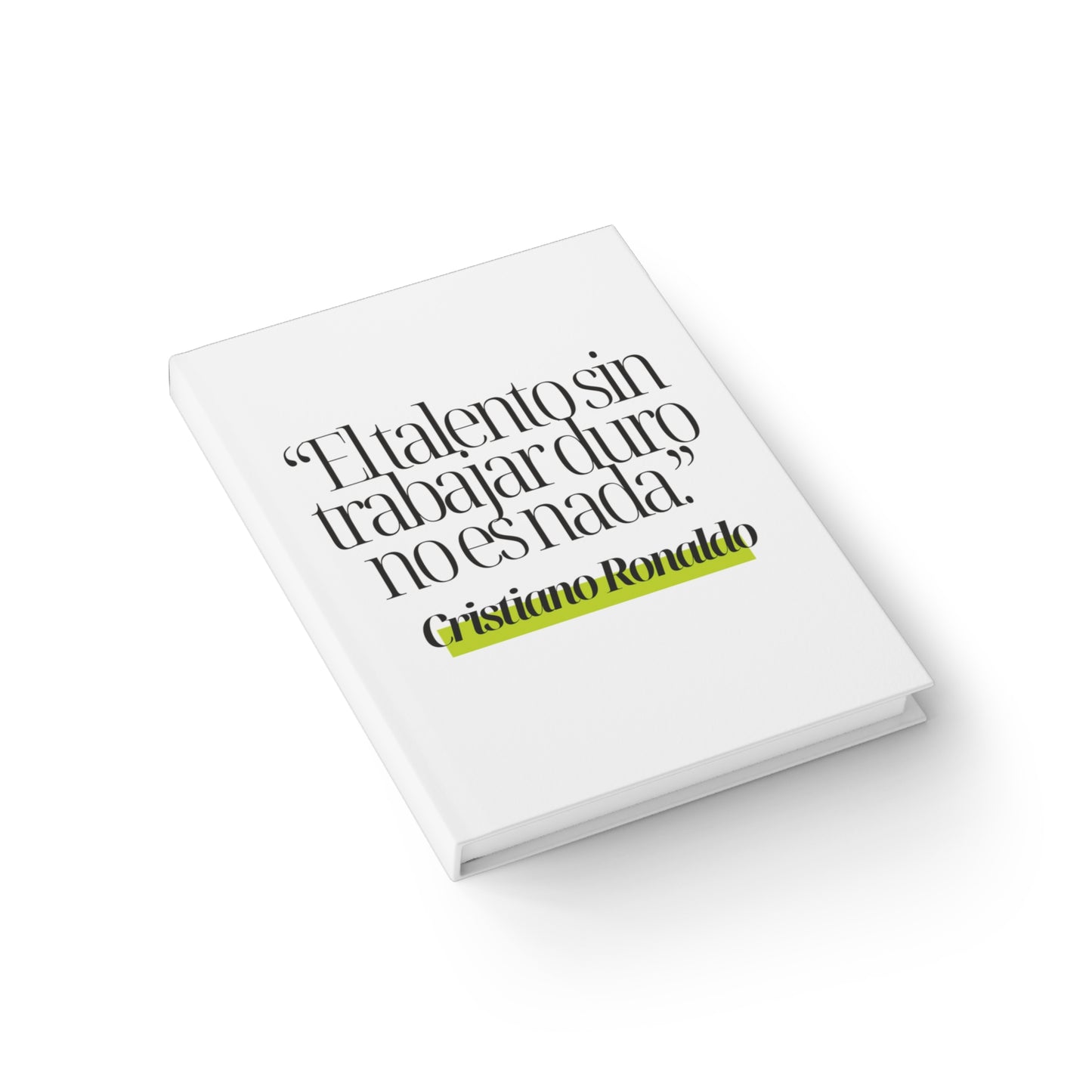Cuaderno CR7 con Frase Inspiradora de Cristiano Ronaldo