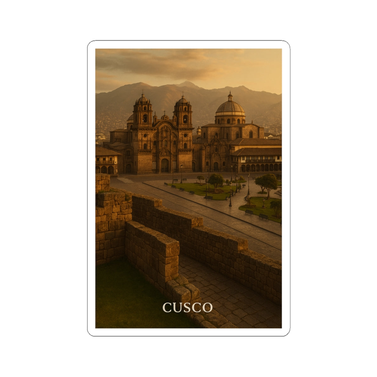 Sticker Cusco: Corazón del Imperio Inca en Perú