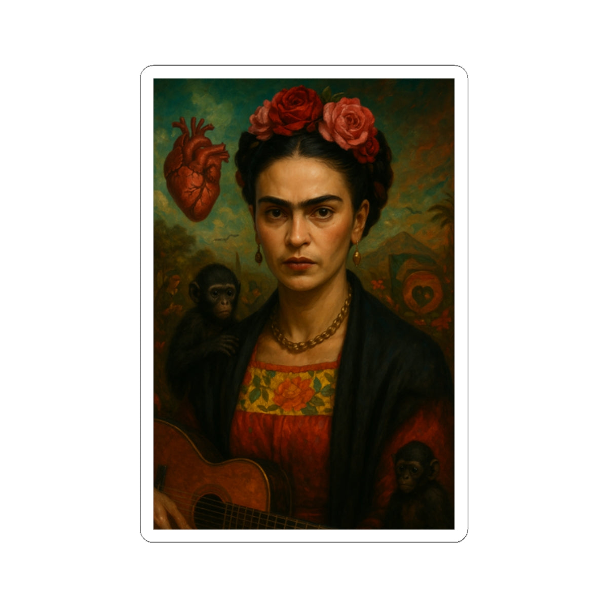 🇲🇽 Sticker Frida Kahlo – Arte y Rebeldía