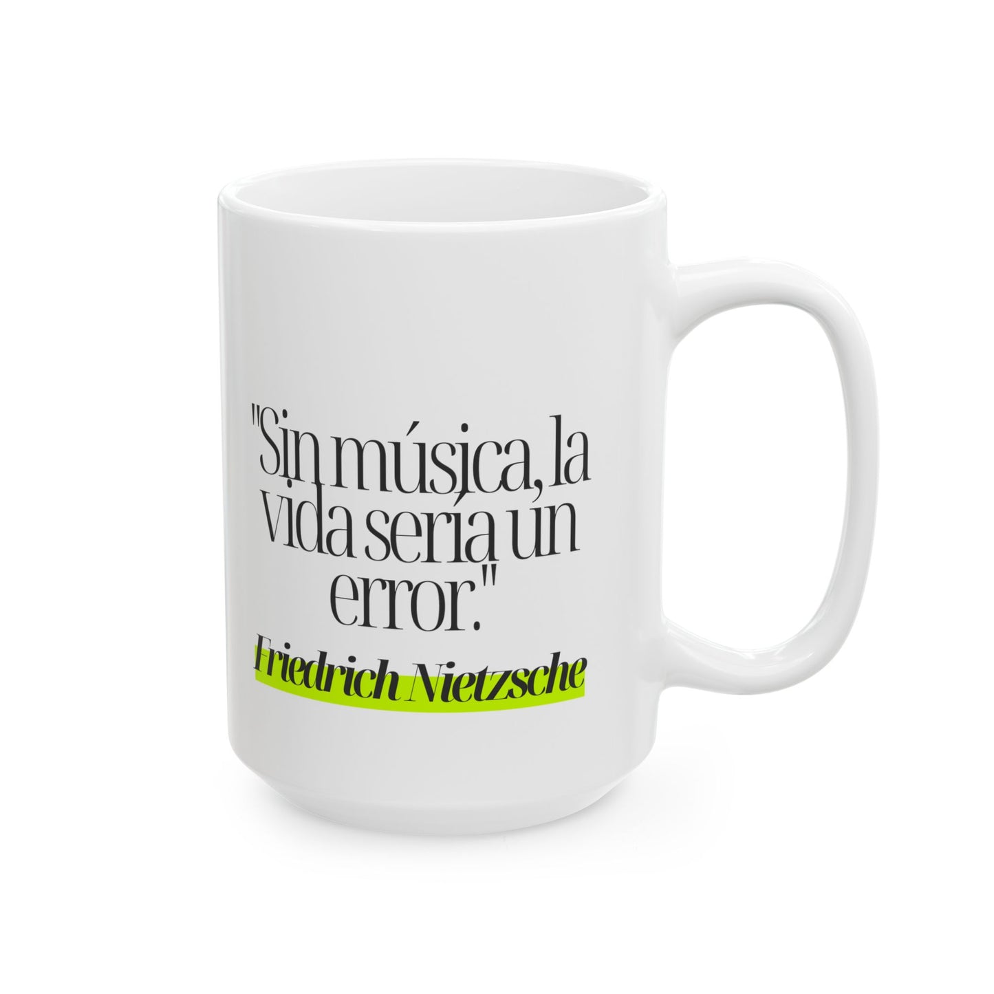 Taza Nietzsche: "Sin música, la vida sería un error"