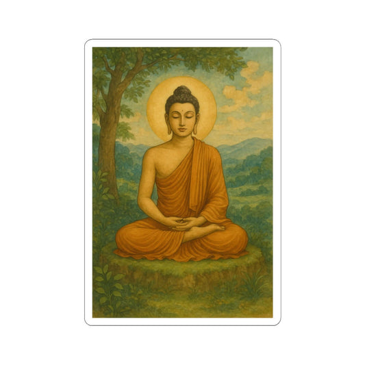 Sticker Buda Meditativo – Arte espiritual en acuarela