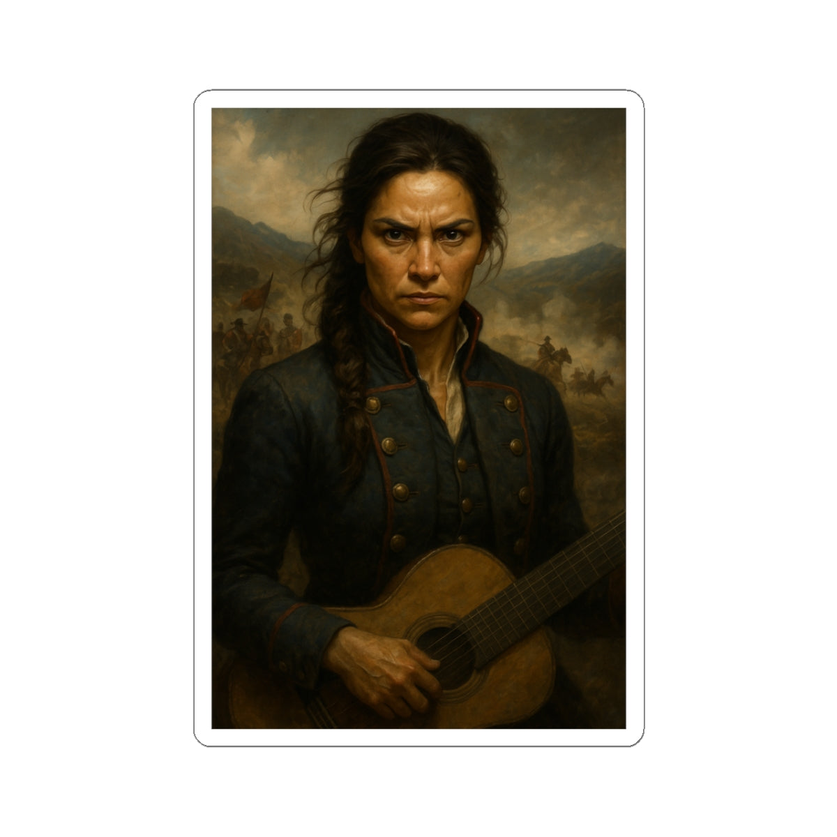 🇧🇴 Sticker Juana Azurduy – Guerrera de la Independencia