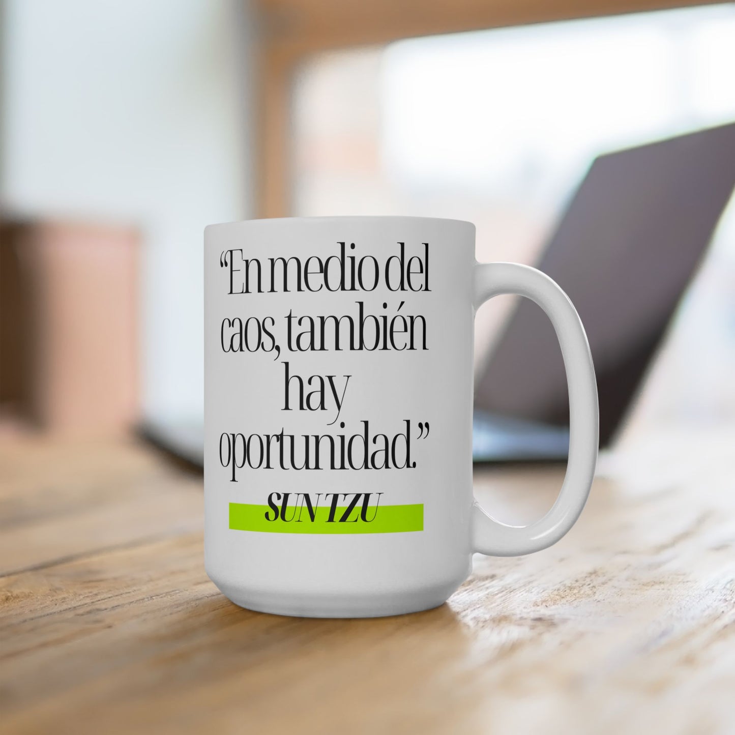 Mug Sun Tzu Ghibli "Caos y Oportunidad" - Taza de Estrategia