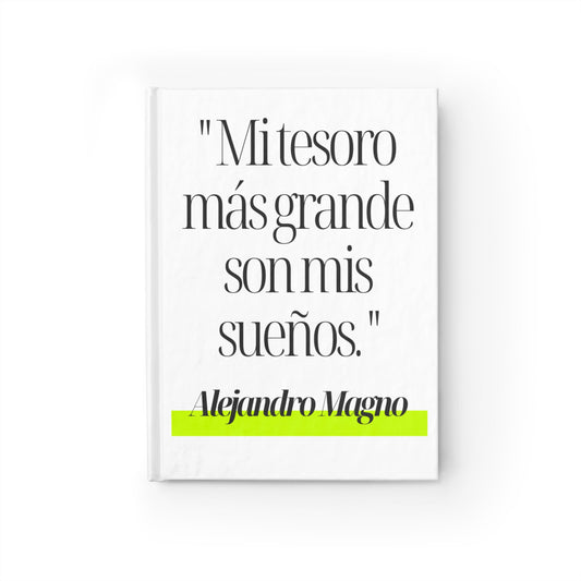 Alejandro Magno – “Mi tesoro son mis sueños” – Cuaderno