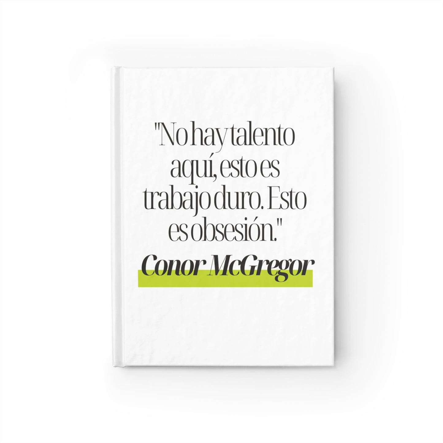 Cuaderno Inspiracional Conor McGregor UFC: "The Notorious"