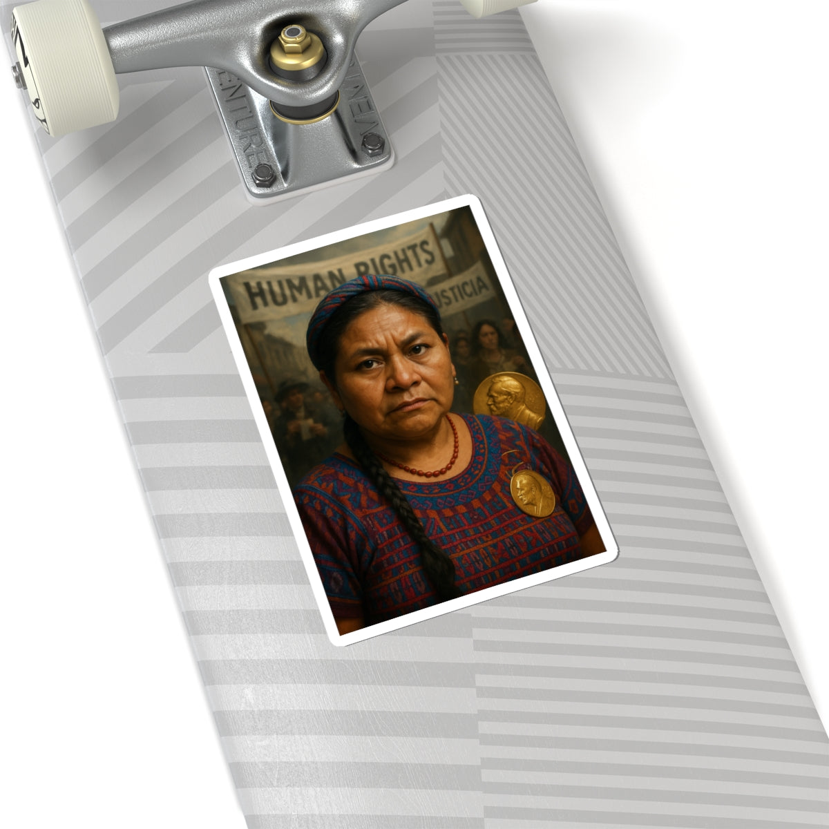 Sticker Rigoberta Menchú – Nobel de la Paz