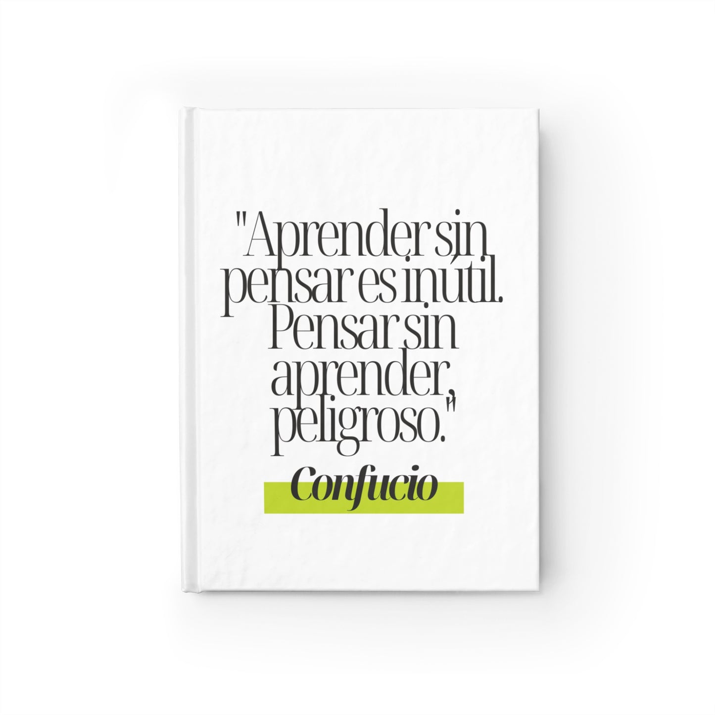 Cuaderno con Frase Célebre de Confucio