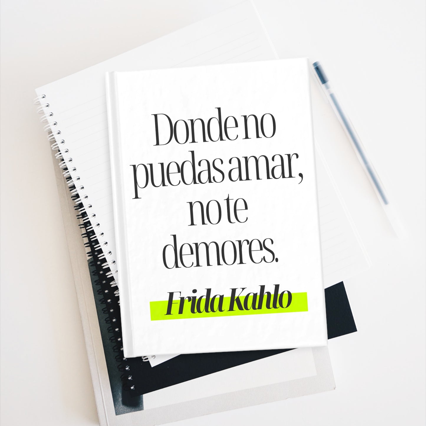Cuaderno Frida Kahlo – “Donde no puedas amar, no te demores”