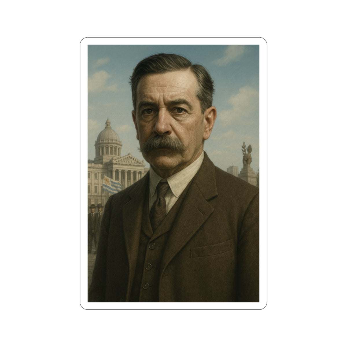 Sticker Batlle y Ordóñez - Político Uruguay