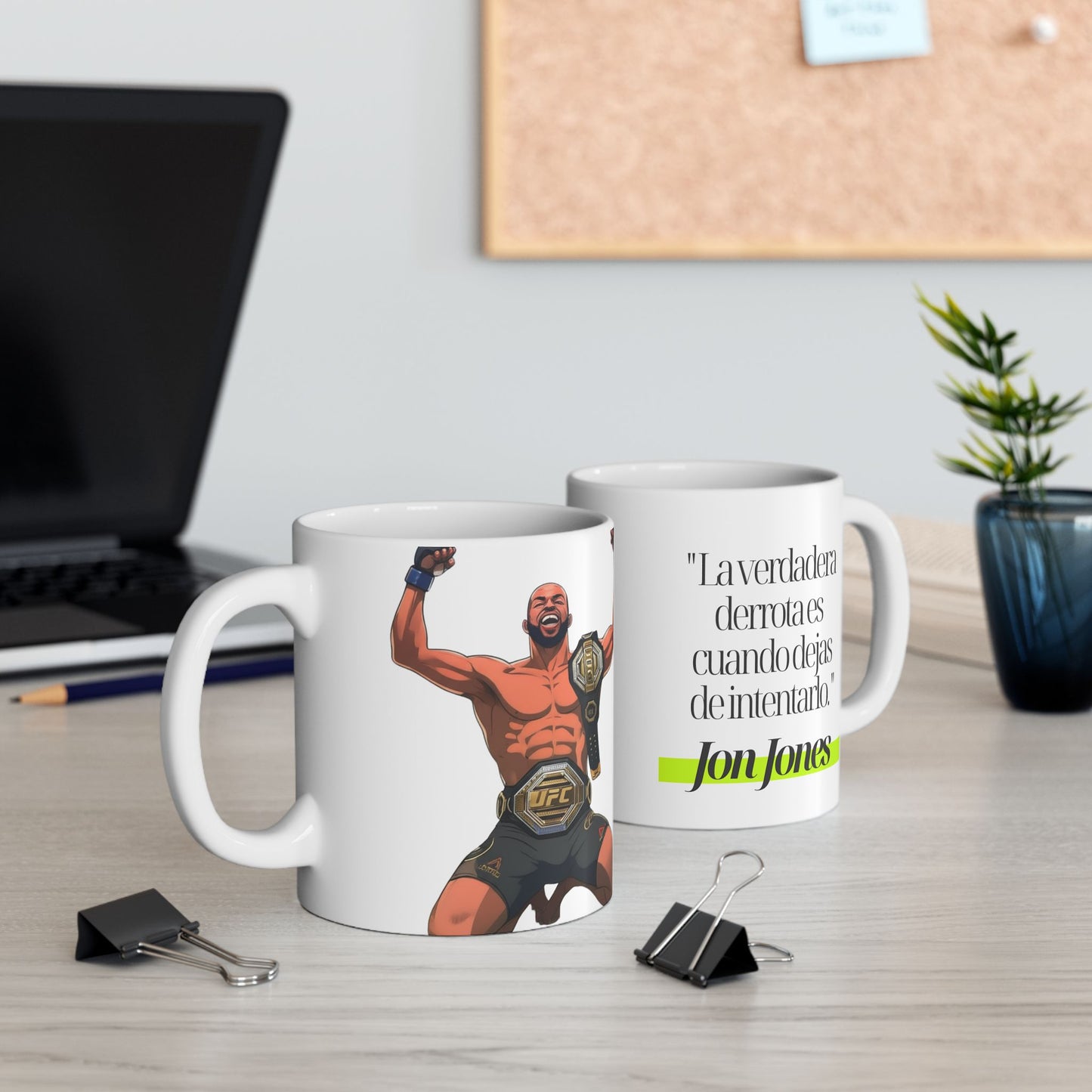 Taza Motivacional Jon Jones UFC: "Bones"