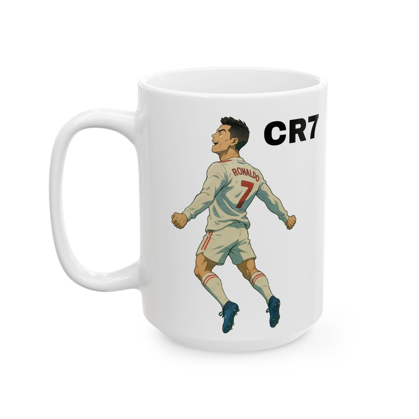 Taza Motivacional CR7: "El talento sin trabajo duro no es nada"