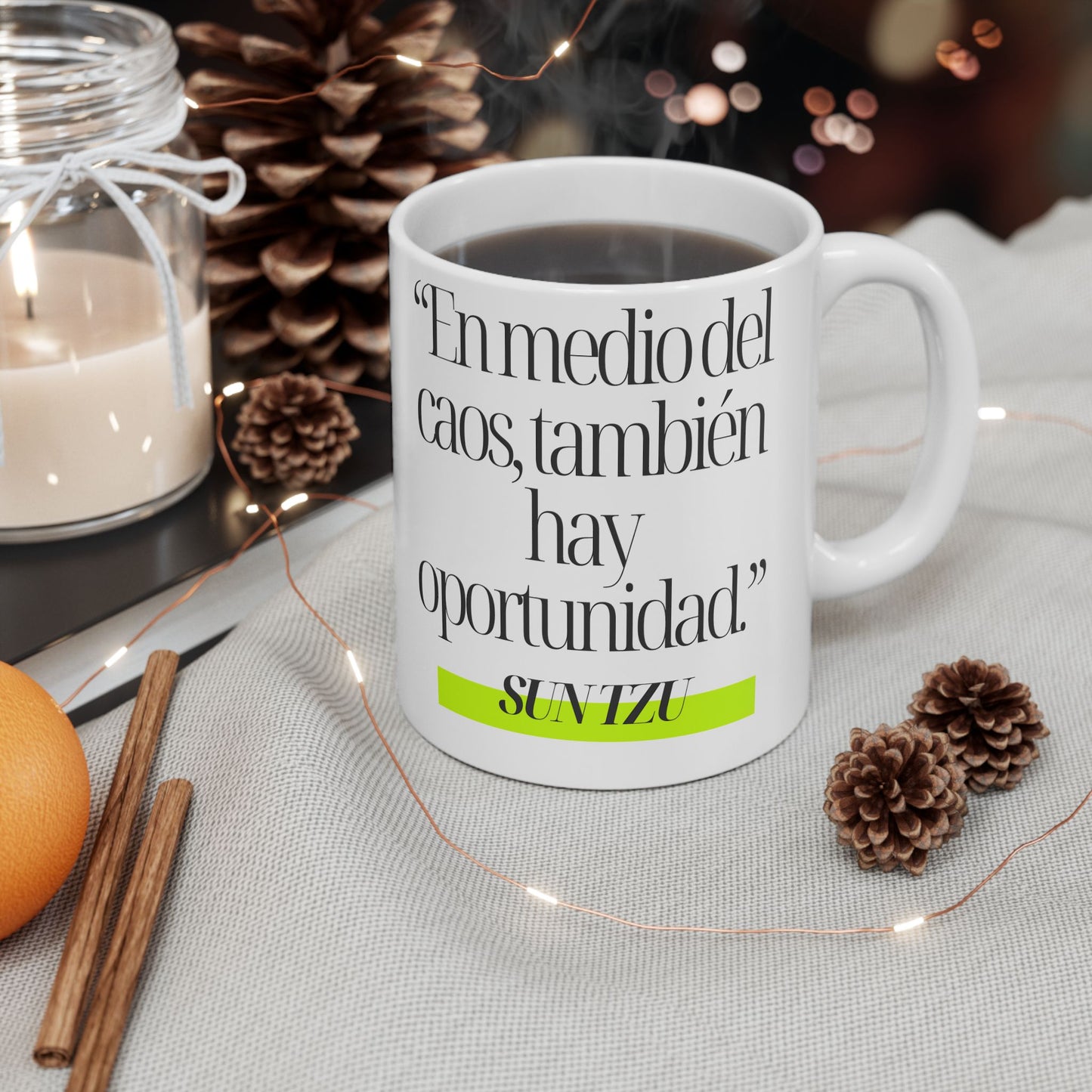 Mug Sun Tzu Ghibli "Caos y Oportunidad" - Taza de Estrategia
