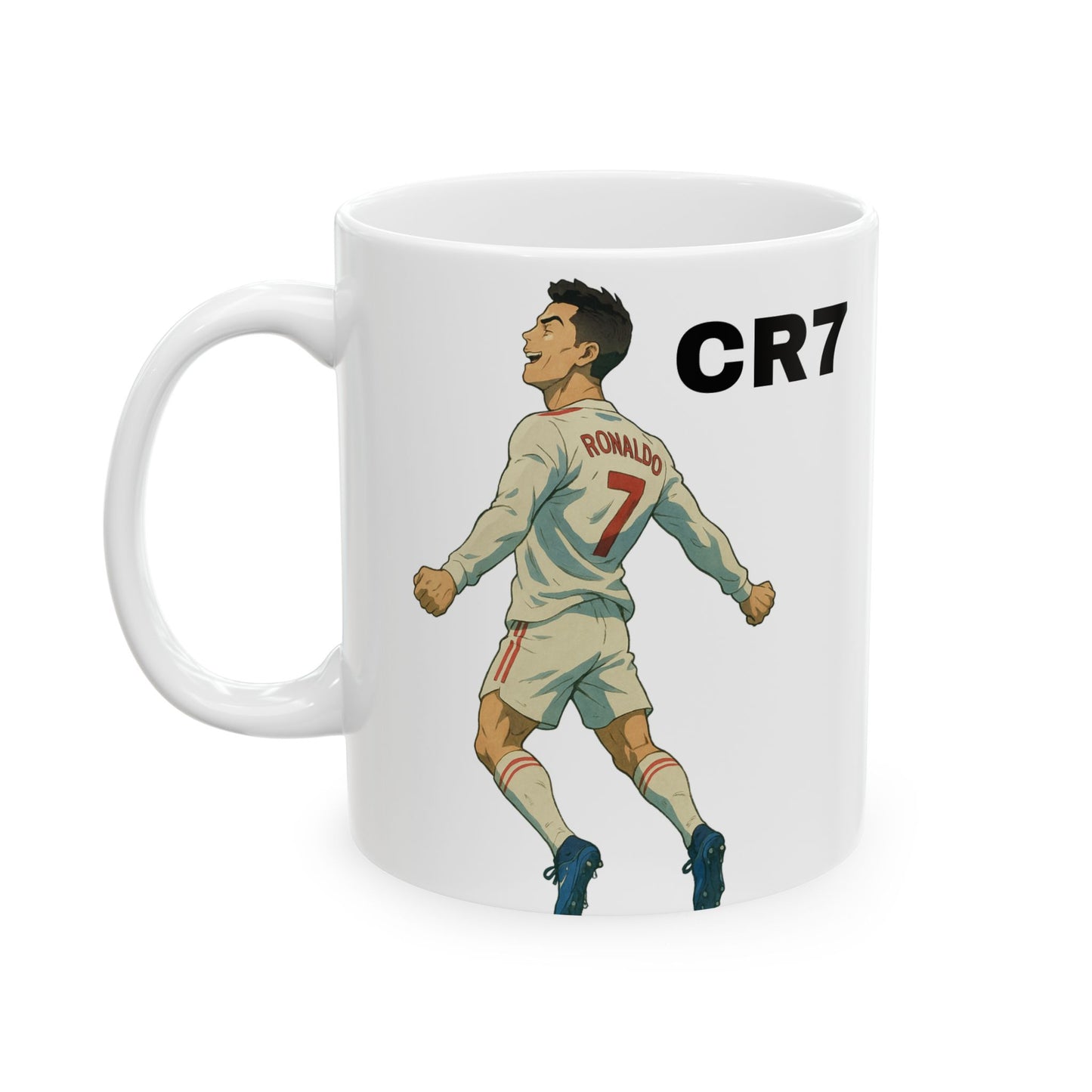 Taza Motivacional CR7: "El talento sin trabajo duro no es nada"