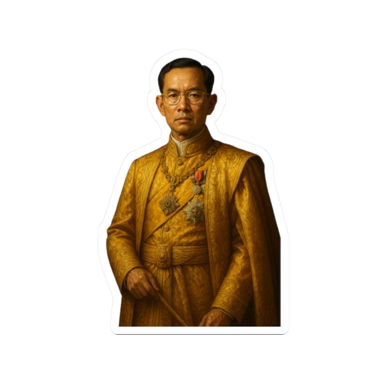 Calcomanía Bhumibol Adulyadej El Gran Rey