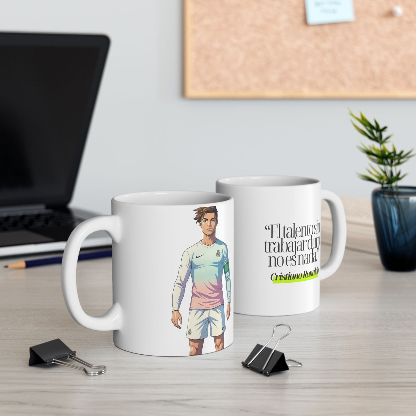 Taza CR7 Ghibli - Cristiano Ronaldo Mágico | Mug de Colección Único