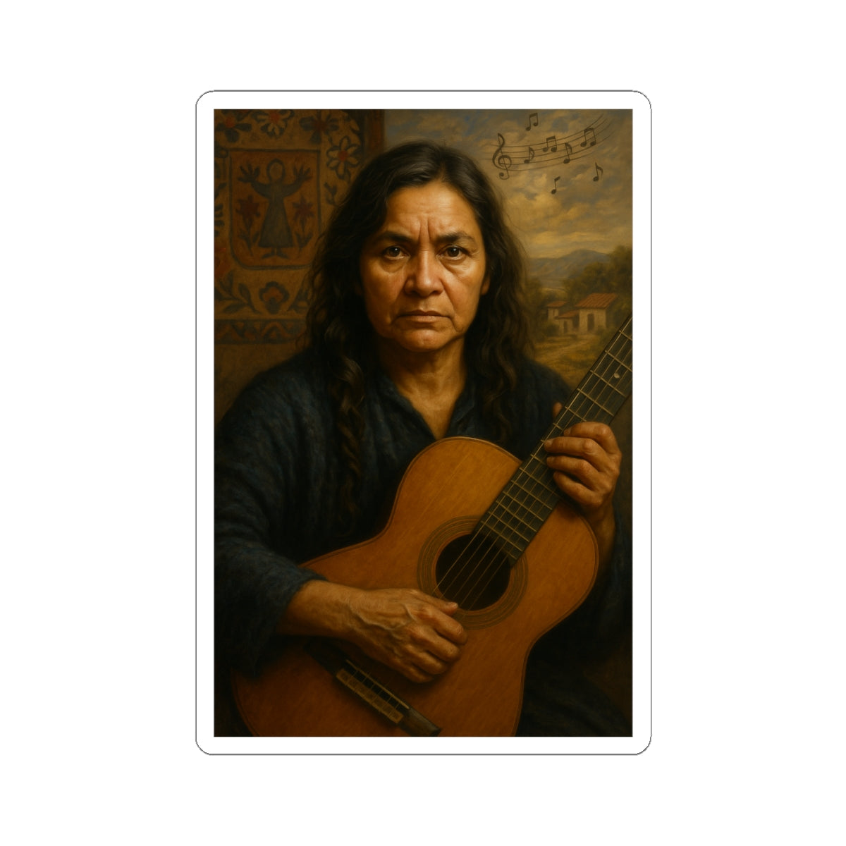 🇨🇱 Sticker Violeta Parra – Música Popular Chilena