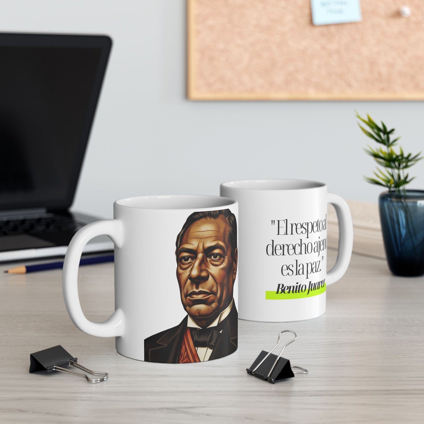 Taza Benito Juárez: "El Respeto al Derecho Ajeno es la Paz"