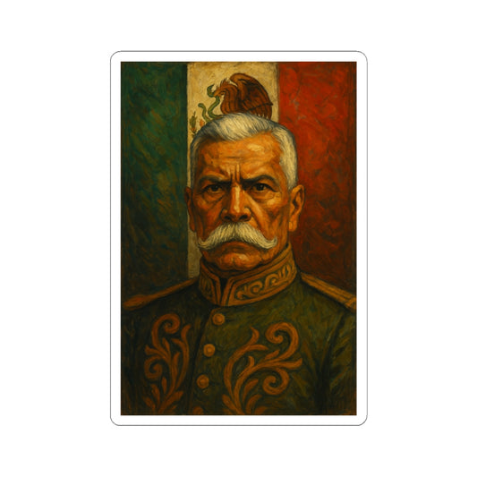 Sticker de Porfirio Díaz – Poder y Orgullo Mexicano