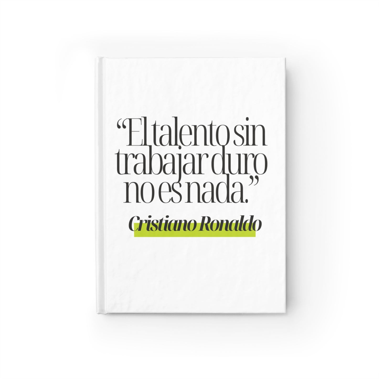Cuaderno CR7 con Frase Inspiradora de Cristiano Ronaldo