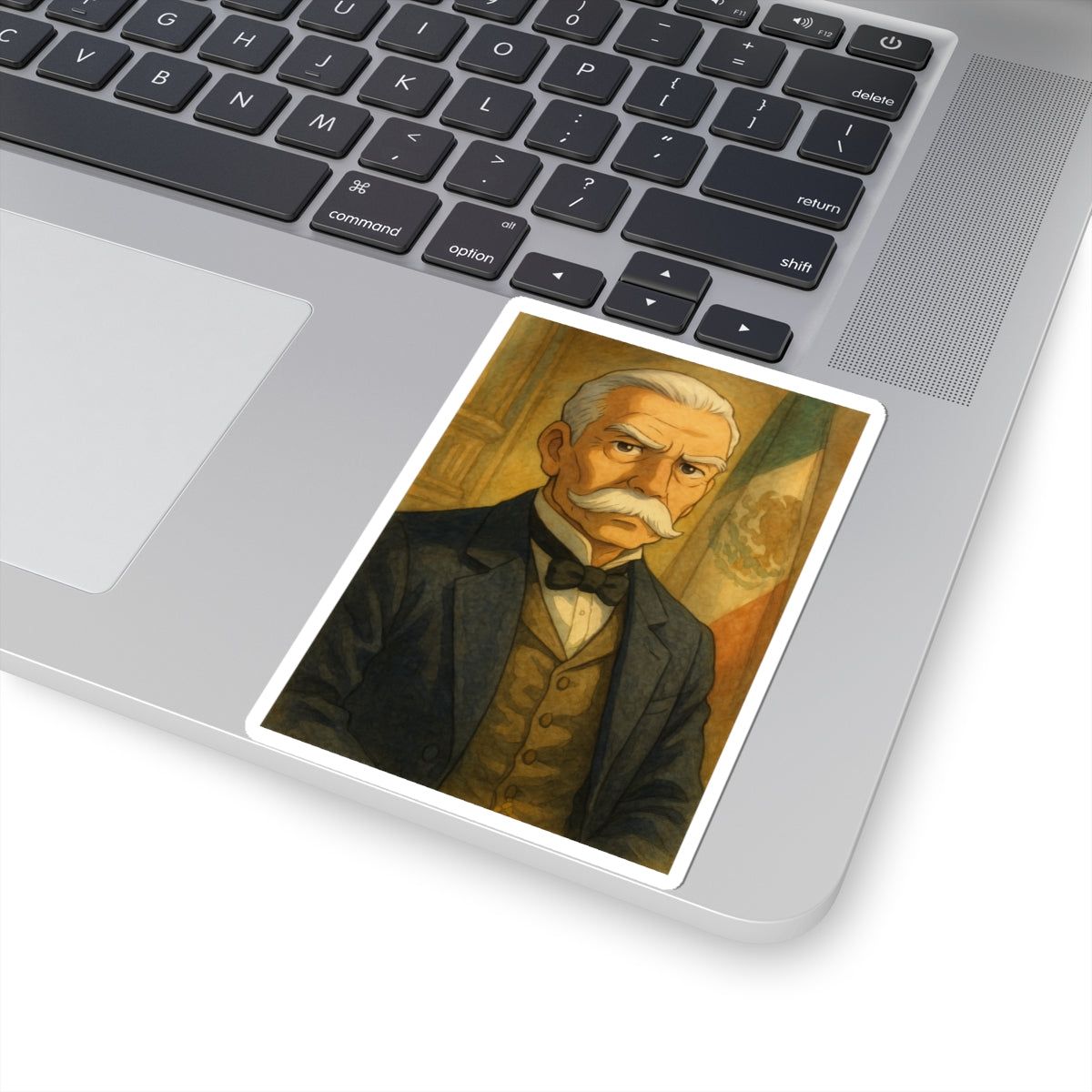 Sticker Porfirio Díaz estilo Ghibli – Historia y Fantasía Mexicana