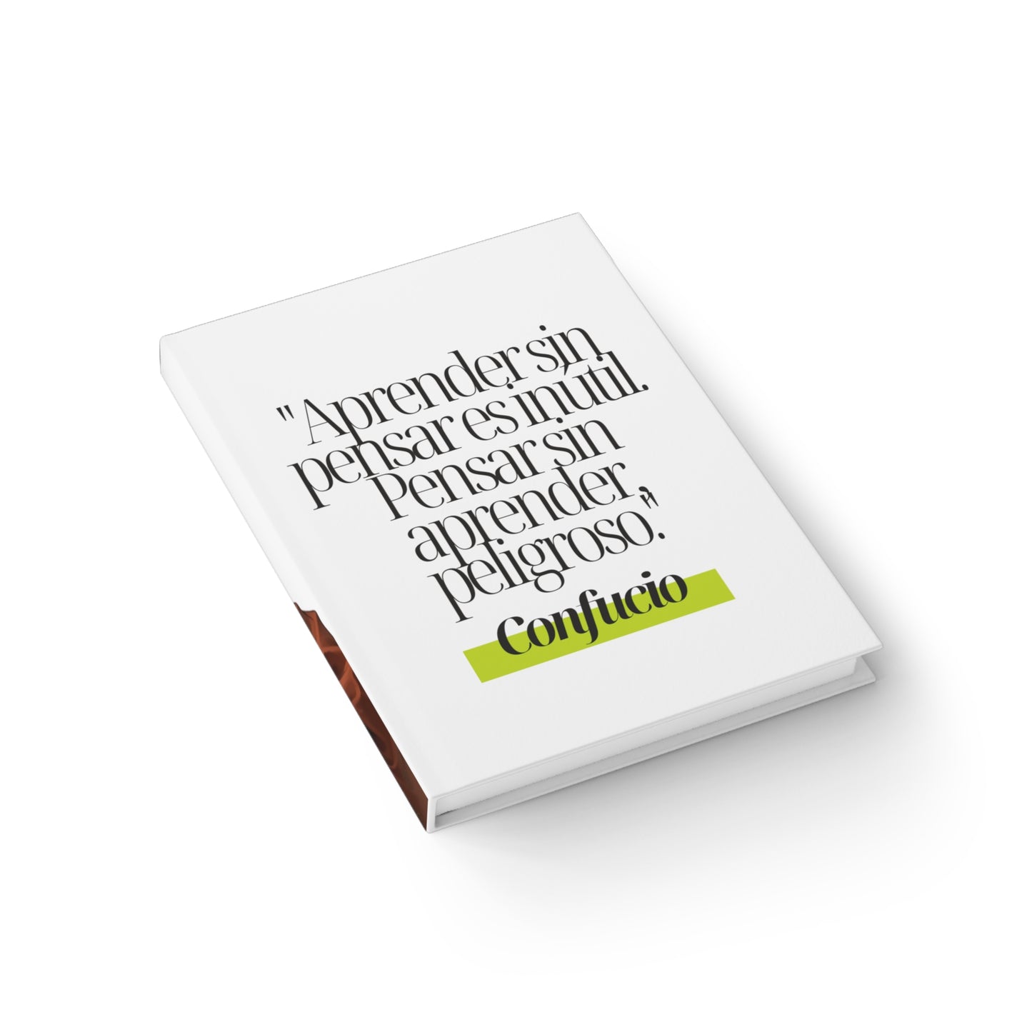 Cuaderno con Frase Célebre de Confucio