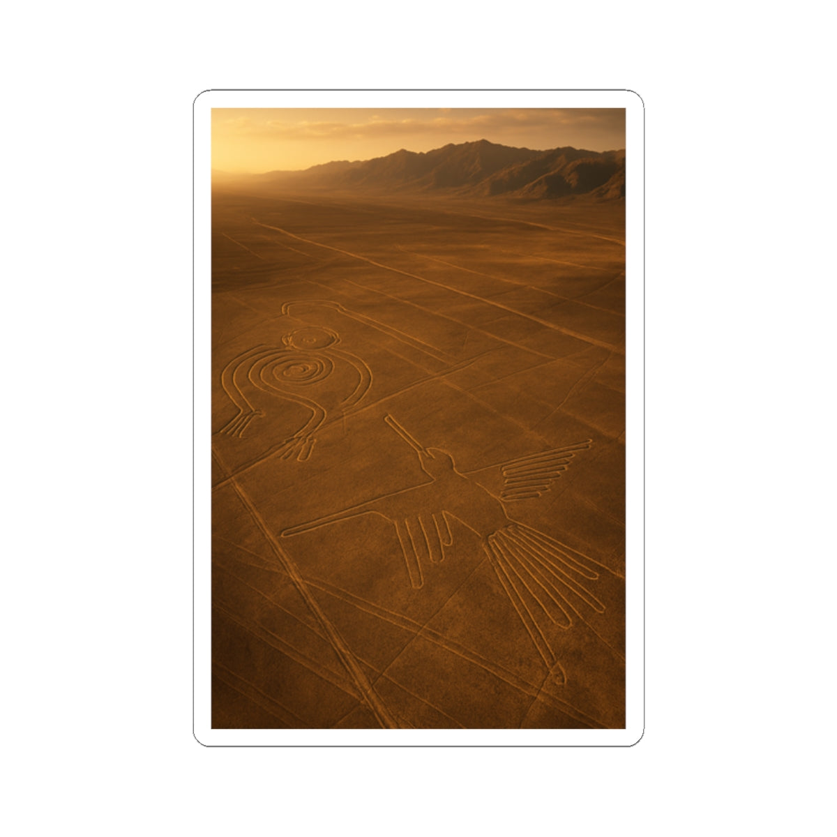 Sticker Líneas de Nazca: Misterio en el Desierto Peruano