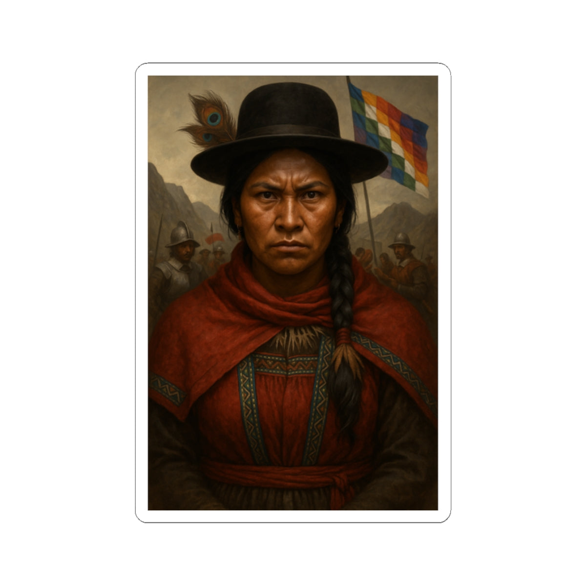 🇧🇴 Sticker Bartolina Sisa – Resistencia Andina