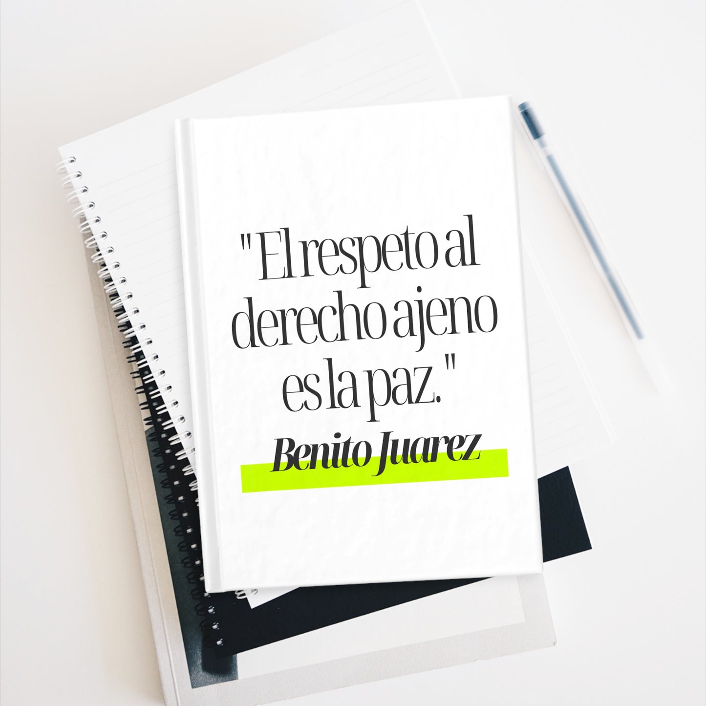 Cuaderno Benito Juárez | Frase Inspiradora y Liderazgo