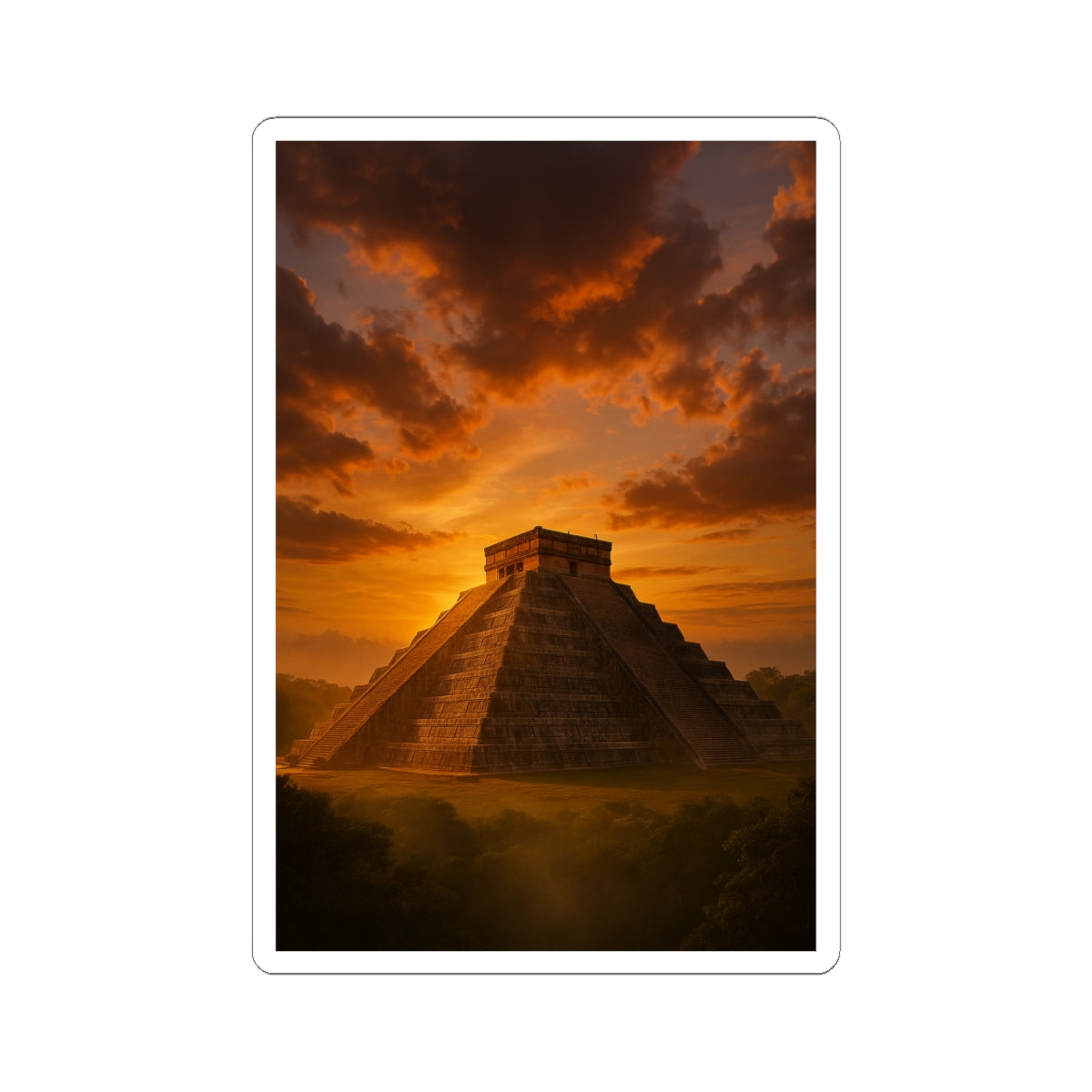 Sticker Chichén Itzá Pirámide Maya México