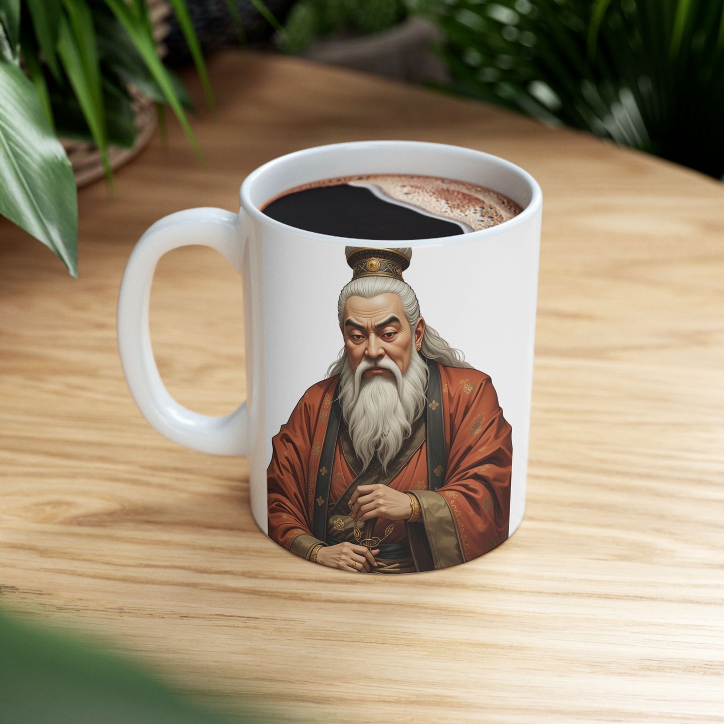 Taza Motivacional Confucio: "Aprender sin pensar..."