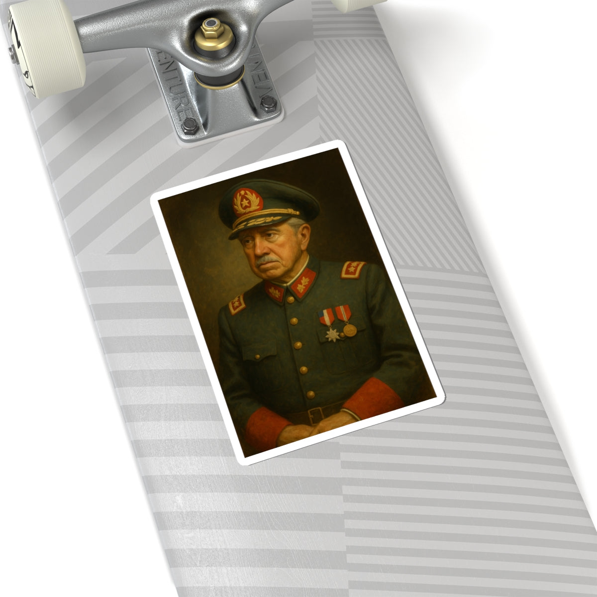 Sticker Augusto Pinochet – Retrato óleo clásico siglo XIX
