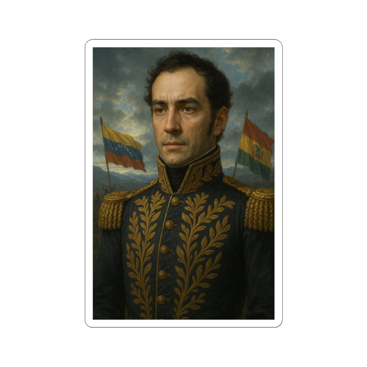 Sticker Antonio José de Sucre - Libertador Bolivia Venezuela