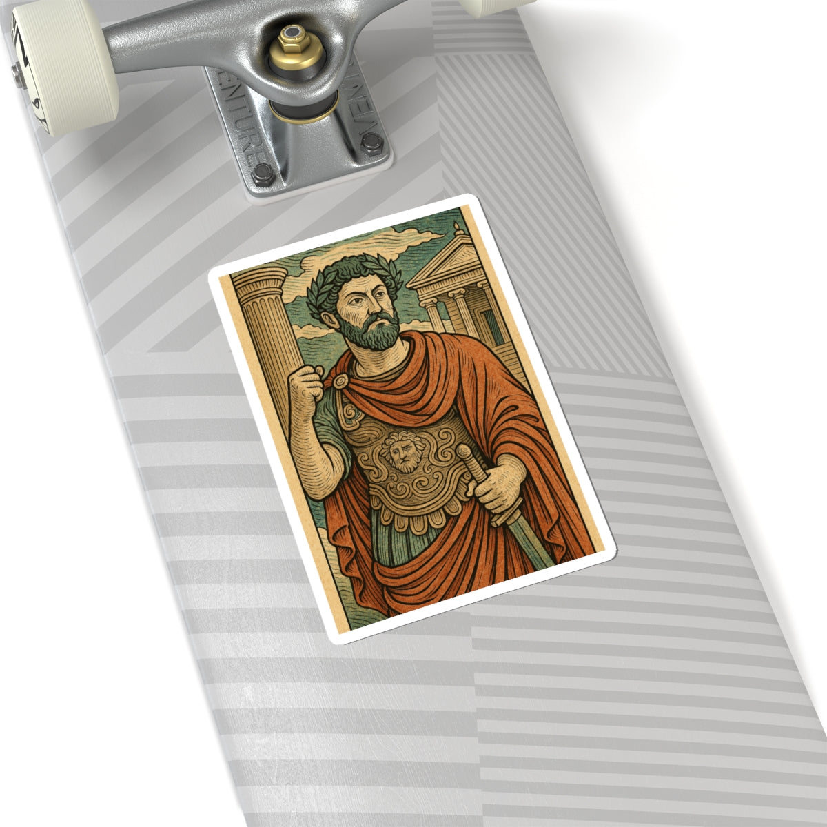 Sticker Marco Aurelio – La Fortaleza del Carácter