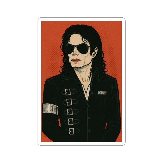 Michael Jackson BAD – Sticker Ilustración Retro Punk