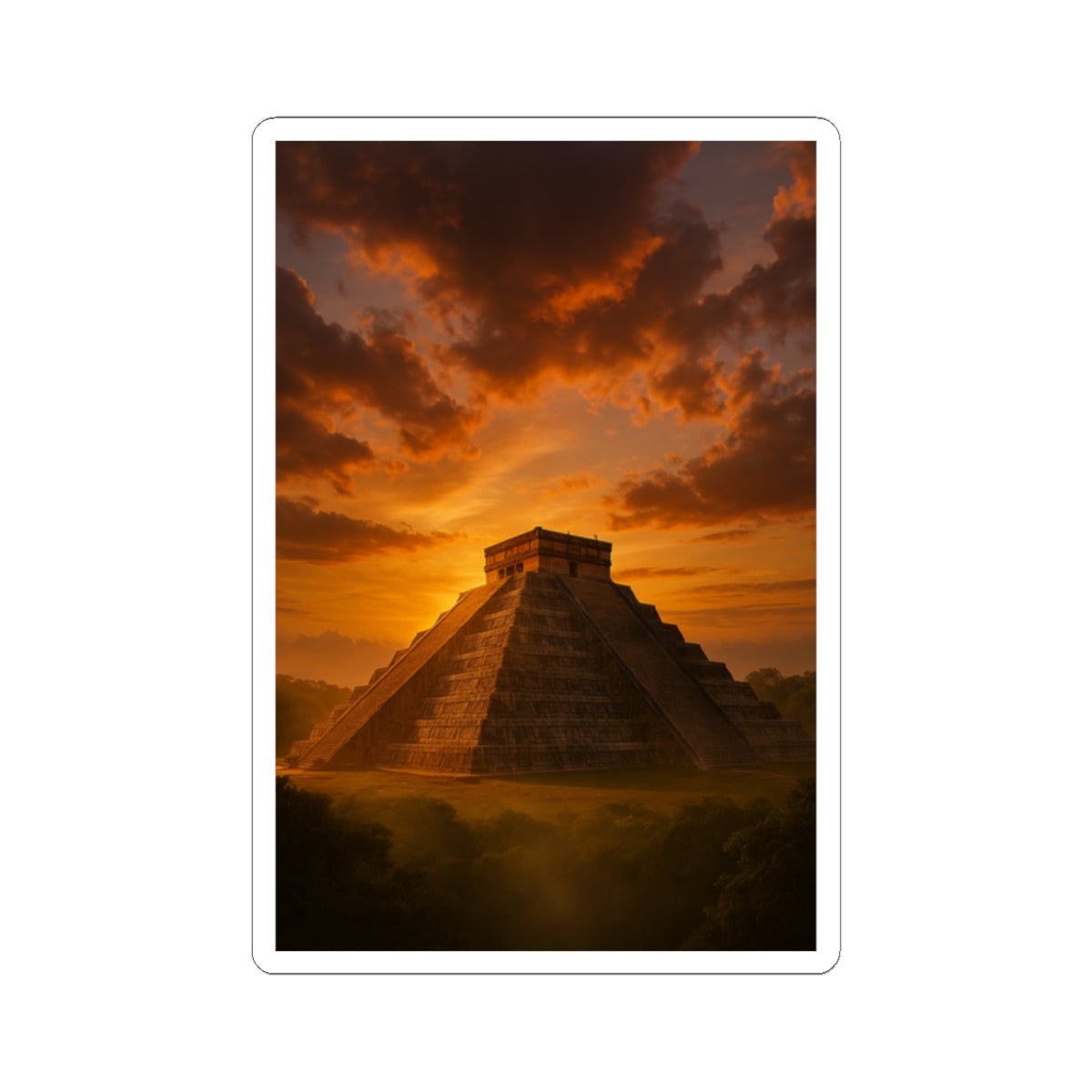 Sticker Chichén Itzá Pirámide Maya México