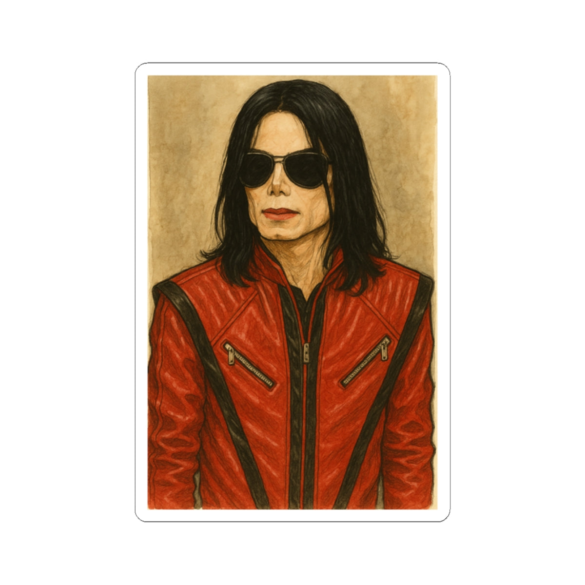 Sticker Michael Jackson Estilo Thriller Moderno