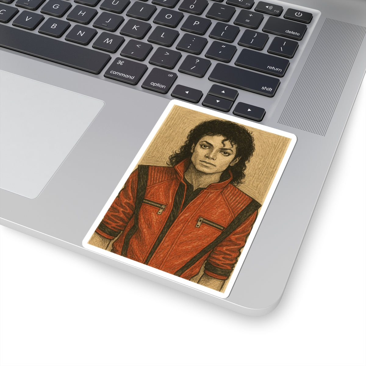 Sticker Michael Jackson Estilo Retro Sketch