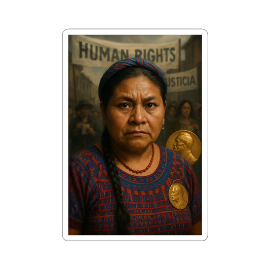 Sticker Rigoberta Menchú – Nobel de la Paz