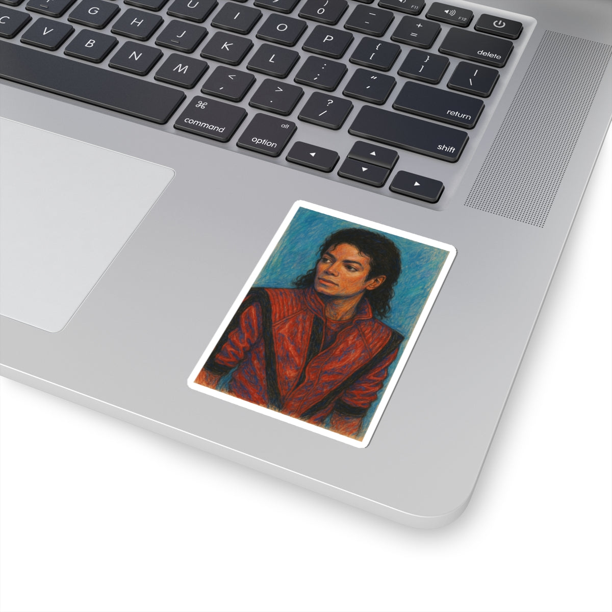 Sticker retro de Michael Jackson con chaqueta Thriller