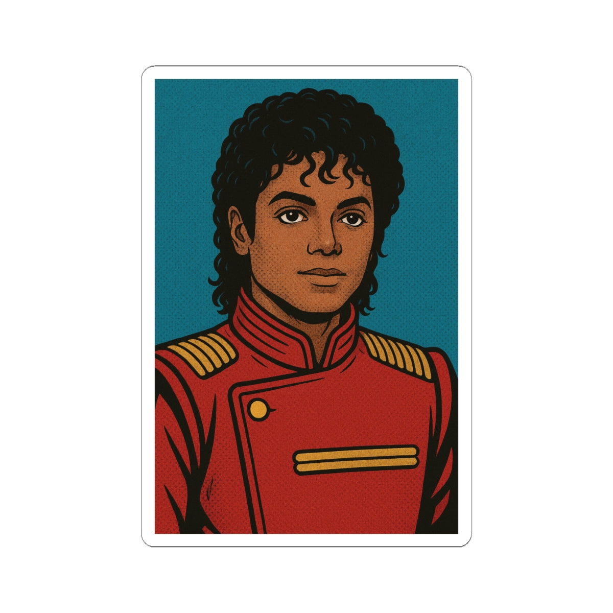 Sticker Michael Jackson Uniforme Legendario