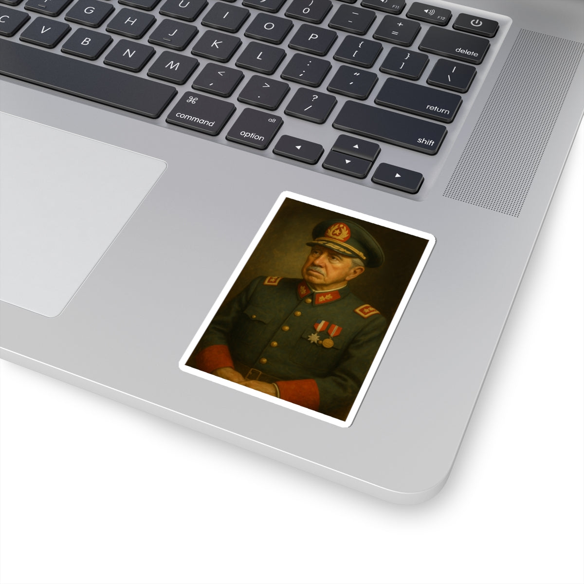 Sticker Augusto Pinochet – Retrato óleo clásico siglo XIX