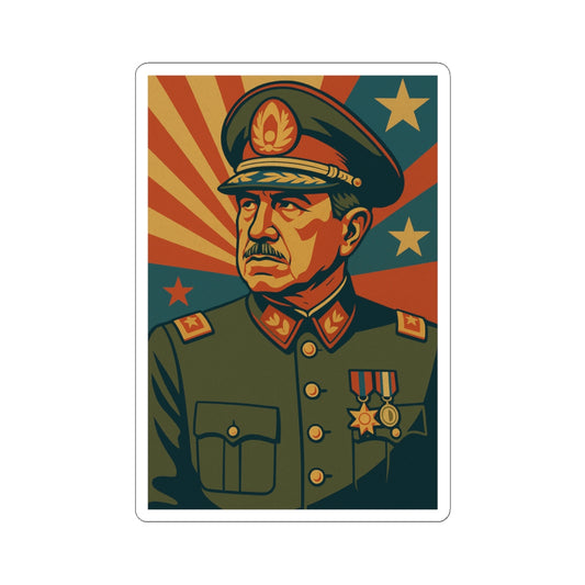 Sticker Augusto Pinochet – Arte retro propaganda histórica