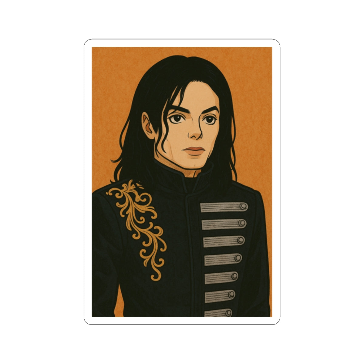 Sticker Michael Jackson Ilustración Época This Is It