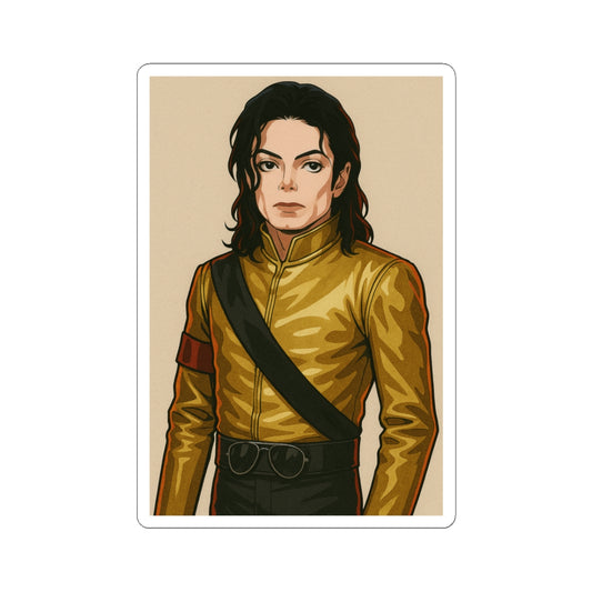 Michael Jackson Sticker Traje Dorado