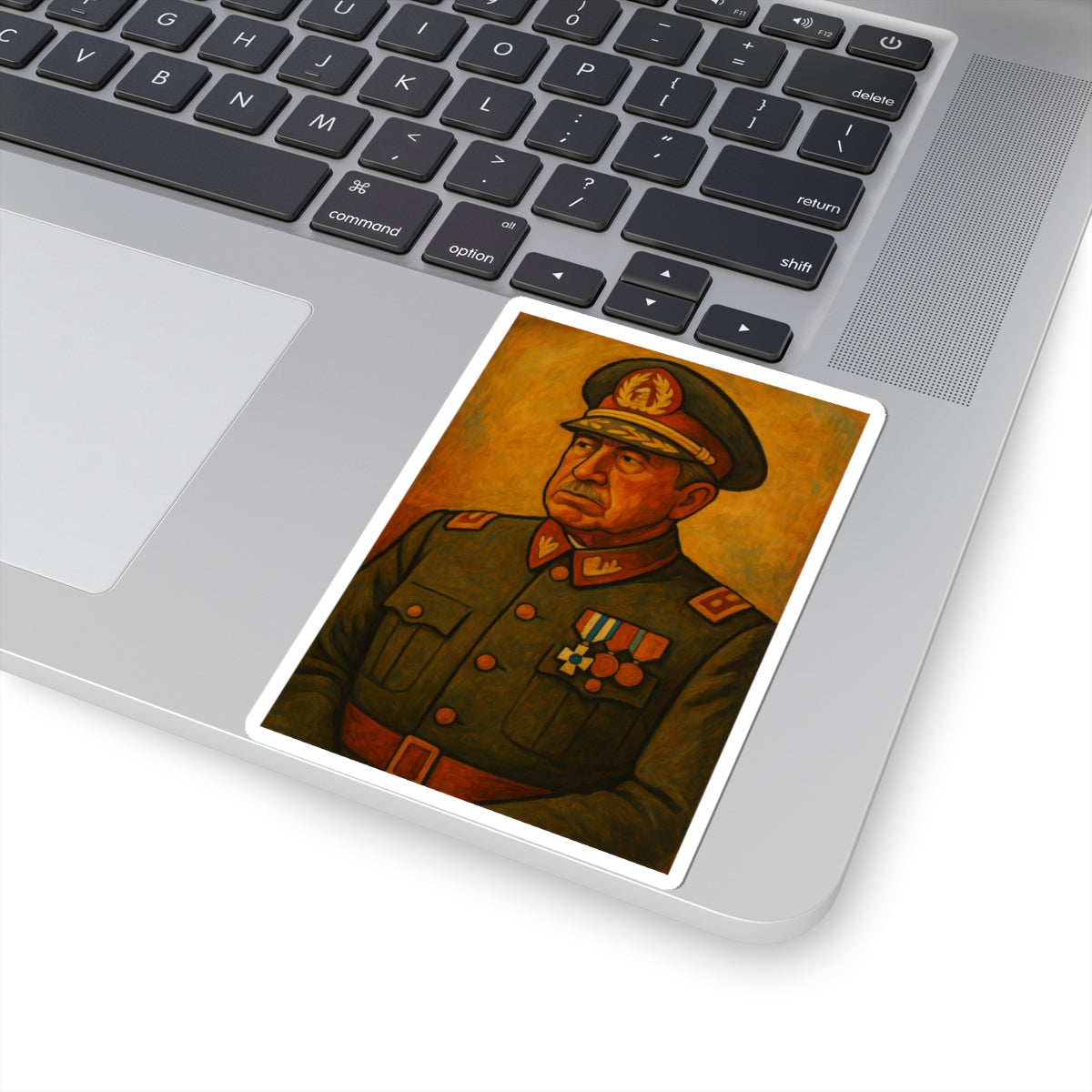 Sticker Augusto Pinochet – Estilo Diego Rivera (Muralismo mexicano)