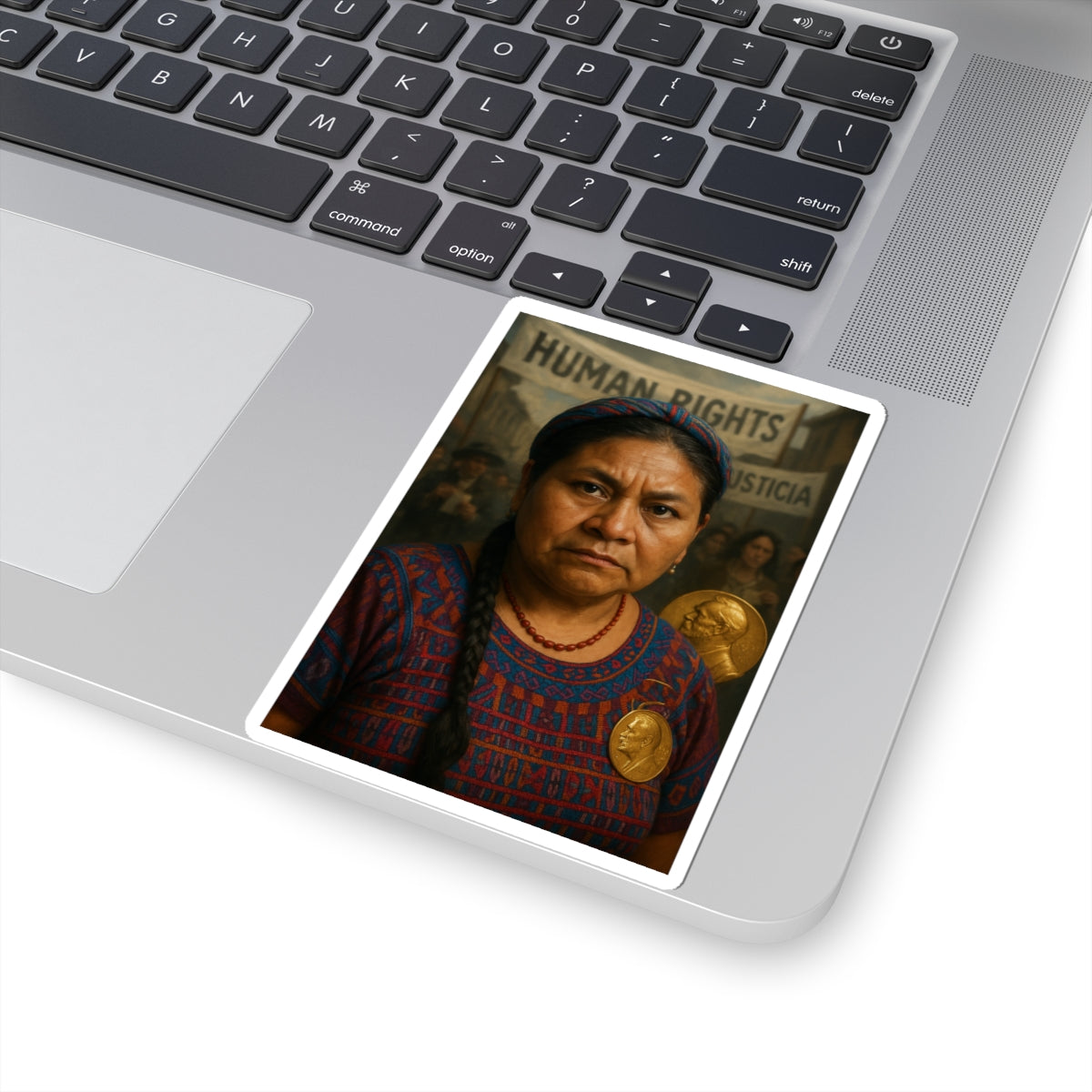 Sticker Rigoberta Menchú – Nobel de la Paz