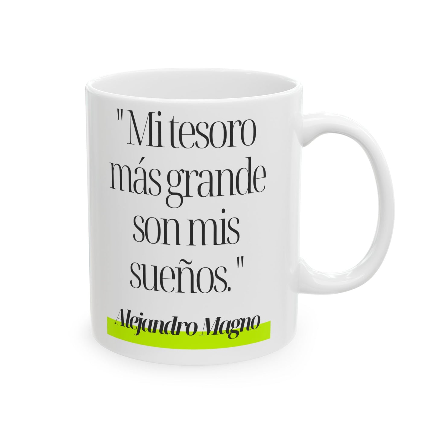 Mug Alejandro Magno – Mi tesoro son mis sueños