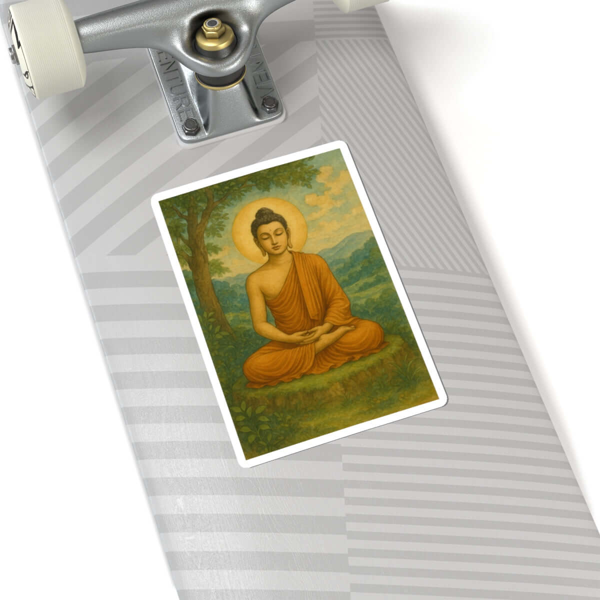 Sticker Buda Meditativo – Arte espiritual en acuarela
