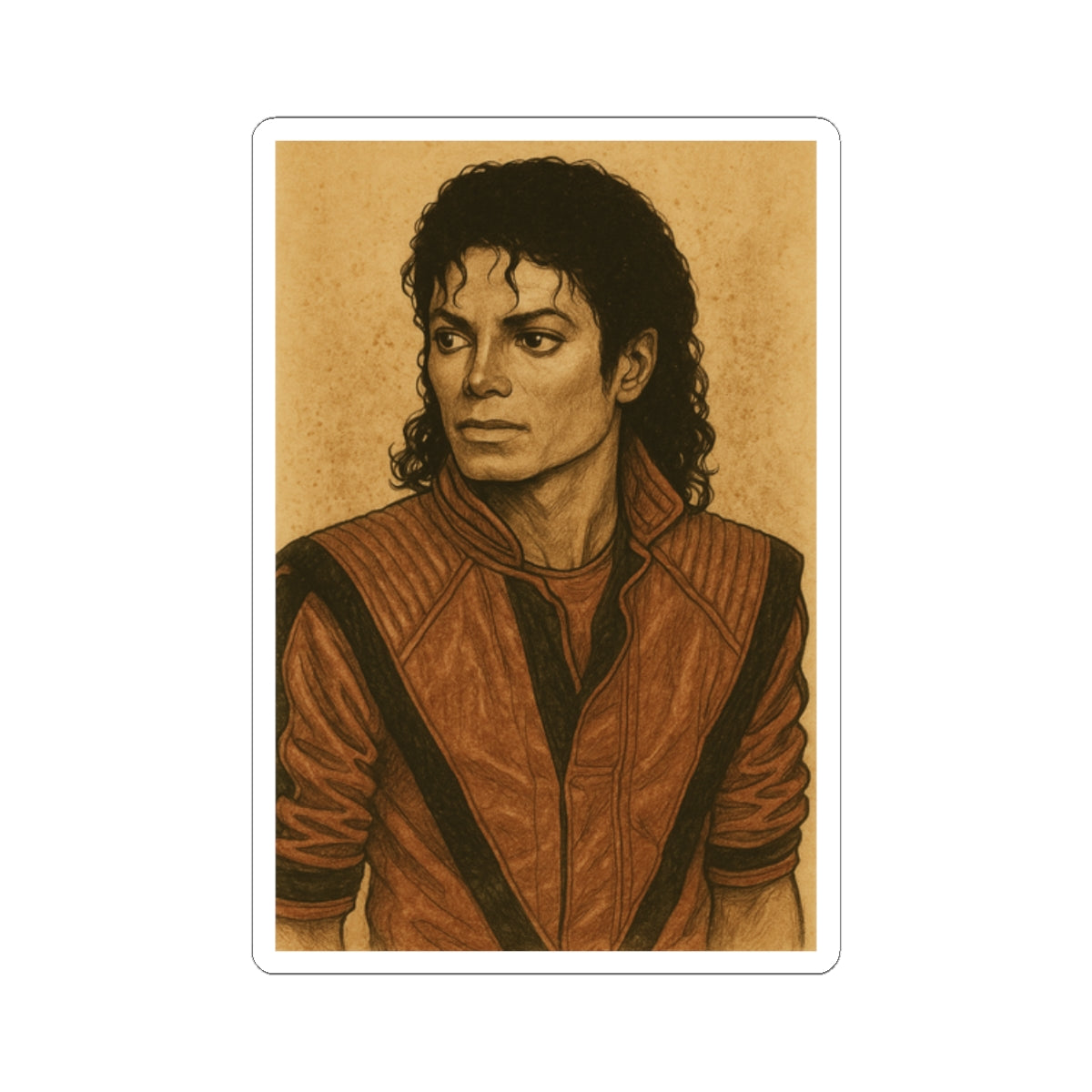 Michael Jackson Sepia – Sticker Vintage